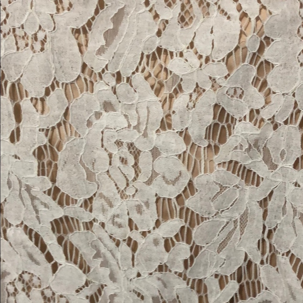 Eliza J White Lace Overlay Cold Shoulder Dress - Picture 7 of 7